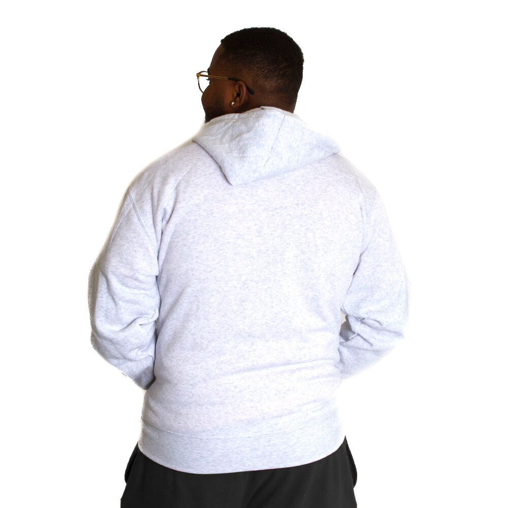 Arched Oregon, Zoozatz, White, Hoodie, Men, Unisex, Fleece, Double Felt, Applique, Full Zip, Sweatshirt, 569738